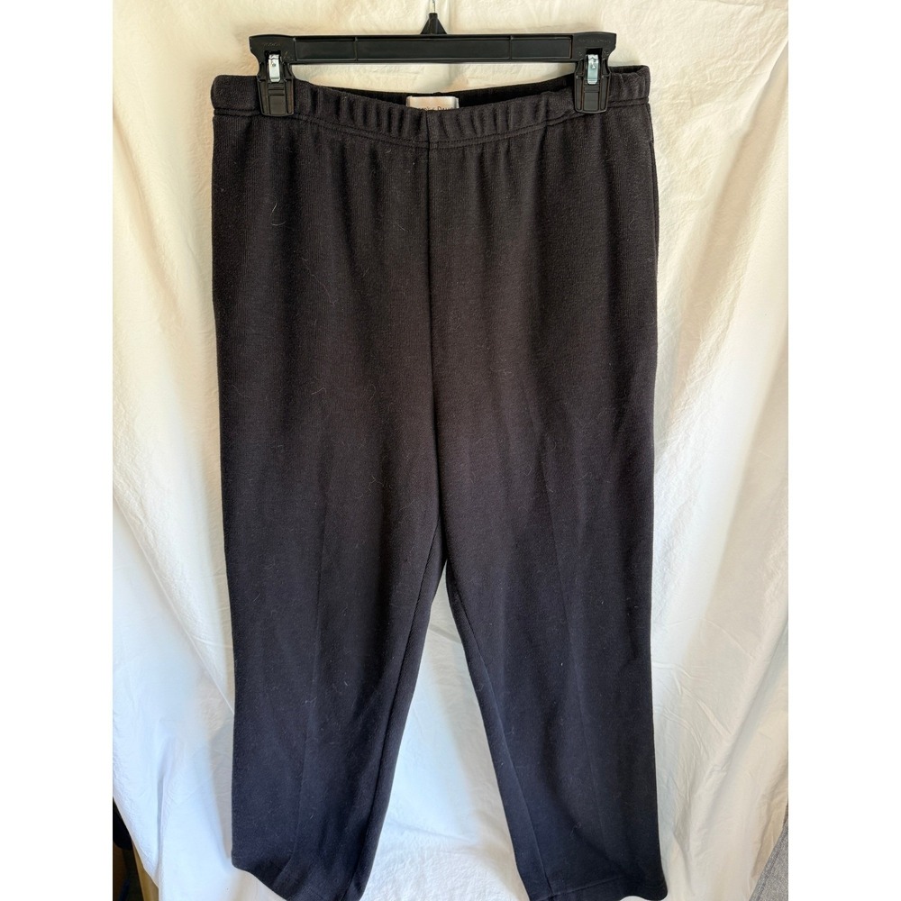 Drapers &‎ Damons Womens Black Knit Pull On Elastic Waist Pants Size M Medium